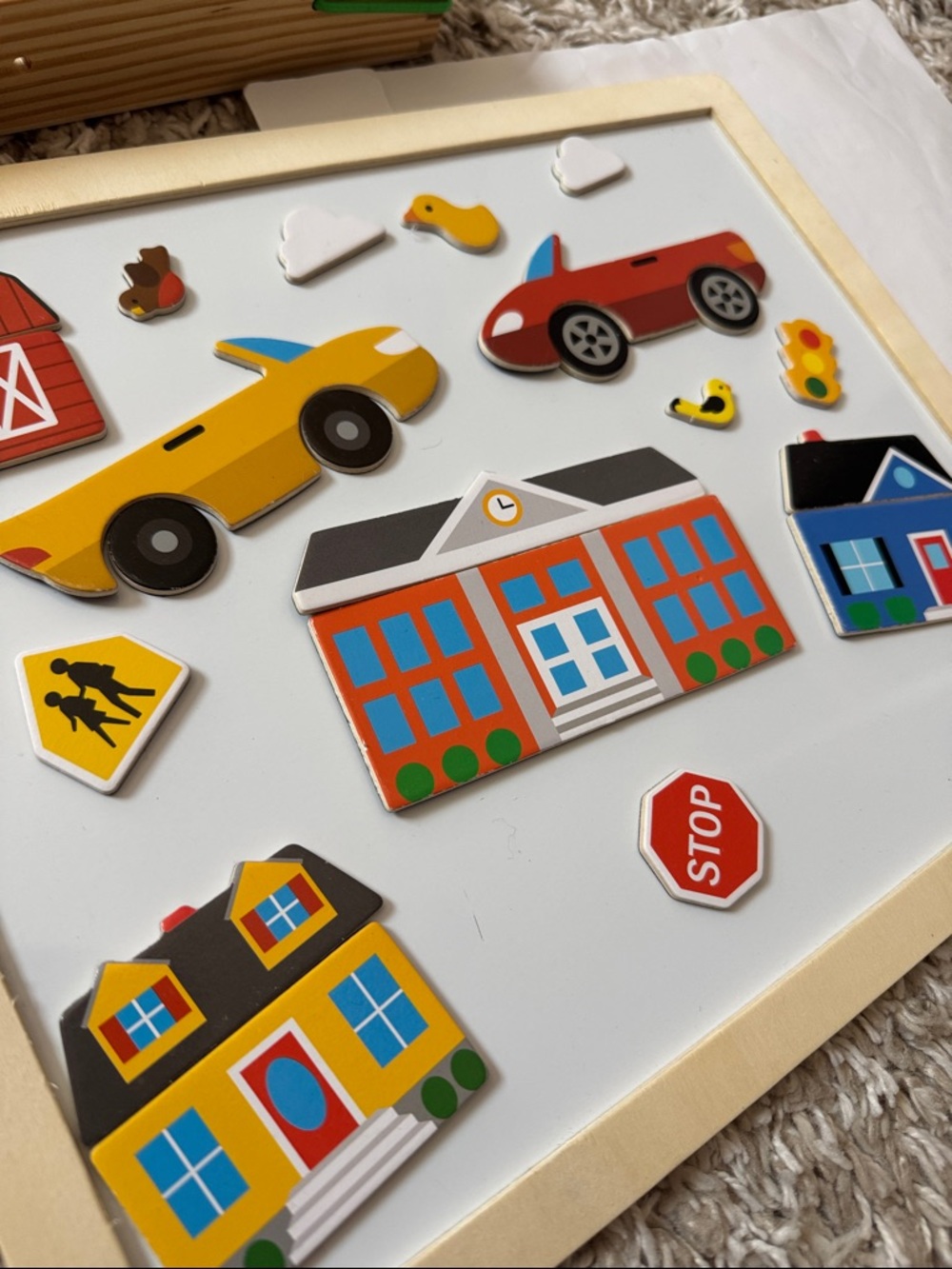 Melissa & Doug Wooden Magnetic Matching Picture Game - Colorful Farm Scenes - Picture 10 of 12